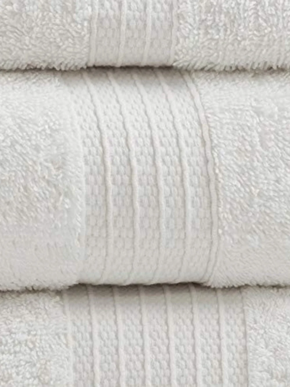 Madison Park 6-PC Organic Cotton Towel Set White Quick Dry Absorbent Multi-Size